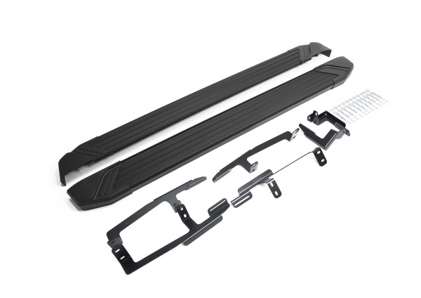 Фото Пороги алюминиевые Rival "Black" для Honda CR-V 2017-