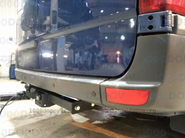 фото Фаркоп AvtoS для VOLKSWAGEN Crafter (одинарные колёса, без ступеньки) база 3,250-4,325м. 2006-2017