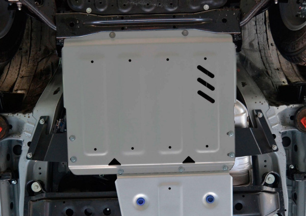 Фото Защита РК Rival для Mitsubishi Pajero IV 2006-2011 2011-н.в., алюминий 4 мм, с крепежом, 333.4011.3