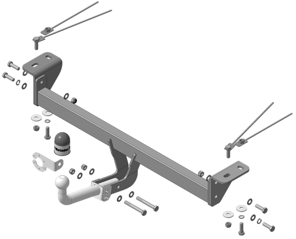 Фаркоп Motodor для BYD Yuan Plus I (2021-)