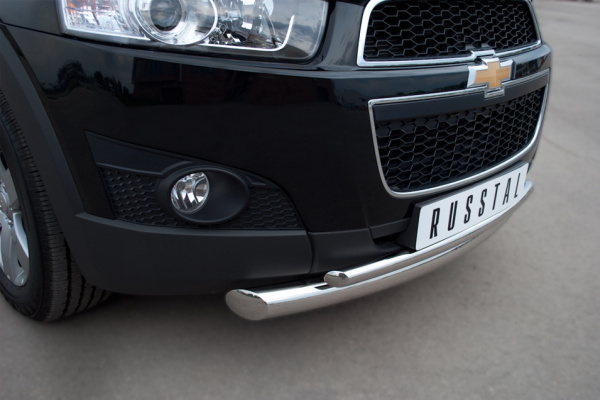 Фото Защита переднего бампера d76/42 (дуга) CHEVROLET Captiva 2011-2013