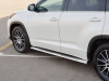 Фото Пороги труба 120х60 овал с проступью TOYOTA HIGHLANDER 2017