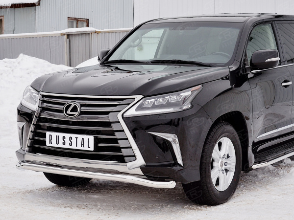 Фото Защита переднего бампера d63 волна LEXUS LX450d-LX570 2015 (кроме F-Sport)