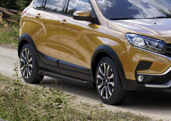 Фото Порог-площадка "Black"  Lada X-Ray Cross 2019-