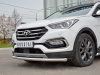 Фото Защита переднего бампера d63 секция HYUNDAI SANTA FE PREMIUM 2015-2017