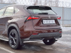 Фото Защита заднего бампера уголки d42 секции LEXUS NX 200 2014-2016 (кроме F-Sport)