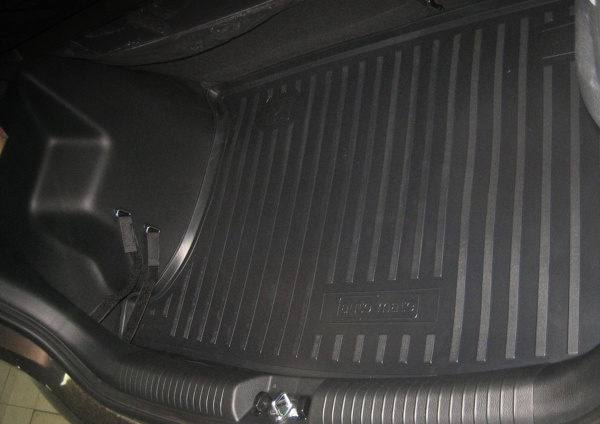 Автомобильный коврик багажника Rival для Kia Rio хэтчбек 2011-2017, полиуретан, 12803008