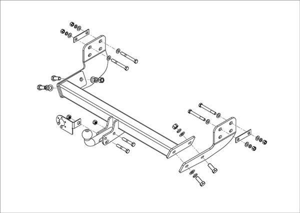 Фаркоп AvtoS для FORD Tourneo Custom (2013-)