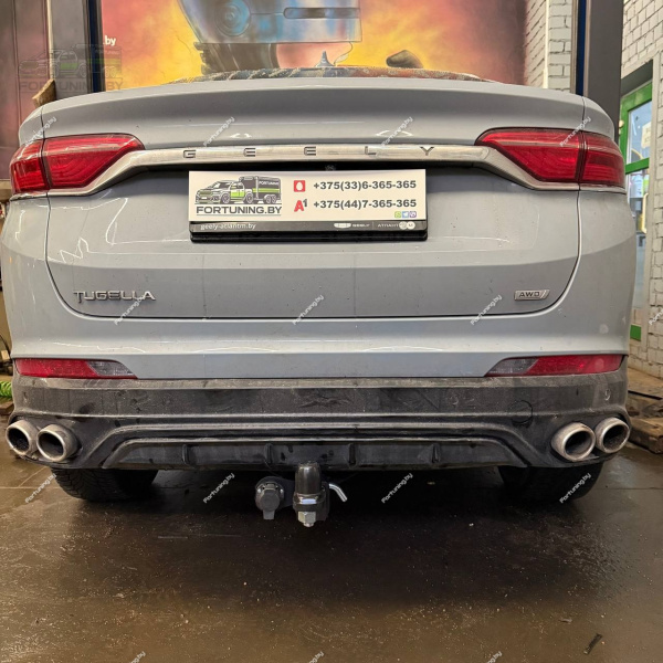 Фаркоп ПТ Групп (Россия) «быстросъемный под квадрат» для Geely Tugella I (2019-)