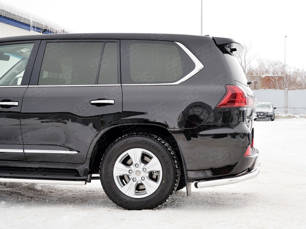 Фото Защита заднего бампера уголки d63 секции LEXUS LX450d-LX570 2015 (кроме F-Sport)