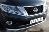 Фото Защита переднего бампера d63 (секции) NISSAN Pathfinder 2014-