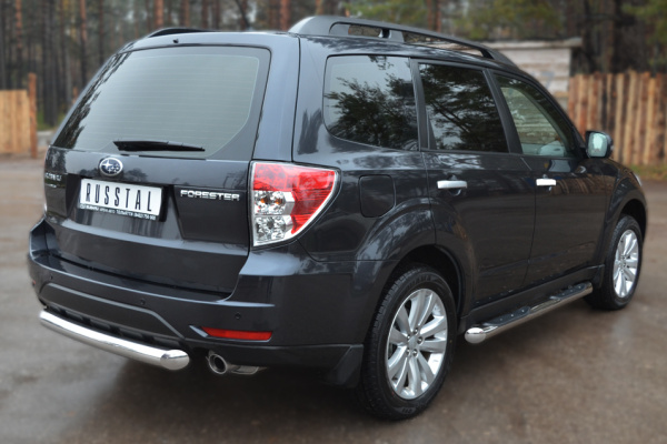 Фото Защита заднего бампера d76 (дуга) SUBARU Forester 2008-2012