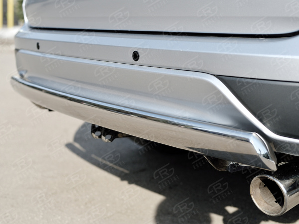 Фото Защита заднего бампера 75х42 дуга HONDA CR-V 2015-2016 2.0