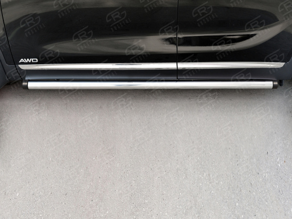 Фото Пороги труба d63 (вариант 2) KIA SORENTO PRIME CRDI 2015-2018