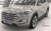 Пороги алюминиевые (Corund Black) Hyundai Tucson (2015-) / Kia Sportage (2016-)