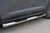 Фото Пороги труба d76 с накладкой (вариант 1) HYUNDAI Tucson 2015-2017