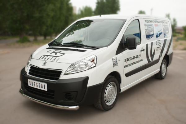 Фото Защита переднего бампера d63 (секции) PEUGEOT Expert 2007-2016