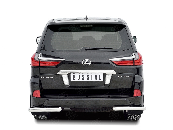 Фото Защита заднего бампера уголки d63 секции LEXUS LX450d-LX570 2015 (кроме F-Sport)