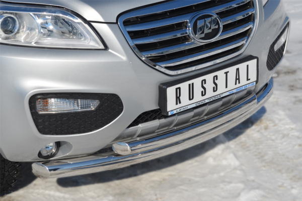 Фото Защита переднего бампера d76/63 (дуга) LIFAN X60 2011-2016