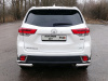 Фото Защита задняя (уголки двойные) 60,3/42,4 мм для Toyota Highlander 2017-