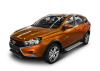 Пороги алюминиевые Rival "Bmw-Style" для Lada Vesta SW Cross 2017-