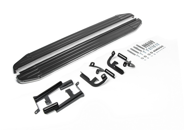 Фото Пороги алюминиевые Rival "Premium" для Lifan X60 2016-