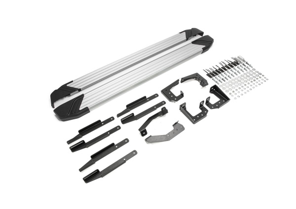 Фото Пороги алюминиевые Rival "Silver" для Volkswagen Touareg, R-Line  2015-