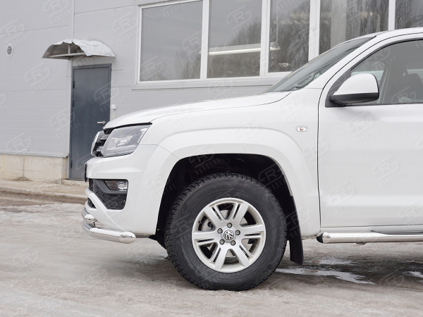 Фото Защита переднего бампера d76 секция-d63 дуга VOLKSWAGEN AMAROK 2016-