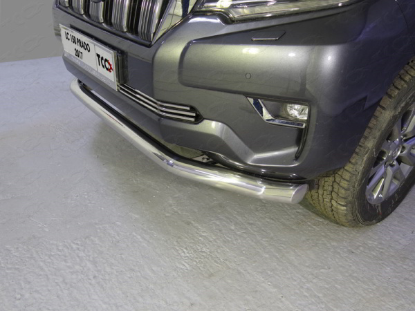 Фото Защита передняя нижняя 76,1 мм для Toyota Land Cruiser 150 Prado 2017-