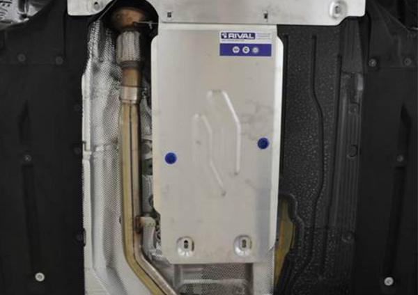 Фото Защита КПП Rival для BMW 3-series RWD 2012-2019, алюминий 4 мм, с крепежом, 333.0521.1