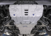 Фото Защита радиатора, картера, КПП и РК Rival для Lexus GX 460 2009-2013 2013-н.в., алюминий 4 мм, с крепежом, K333.9516.1