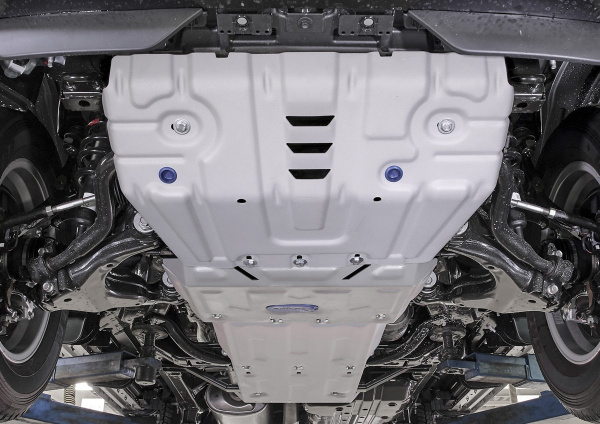 Фото Защита радиатора, картера, КПП и РК Rival для Lexus GX 460 2009-2013 2013-н.в., алюминий 4 мм, с крепежом, K333.9516.1