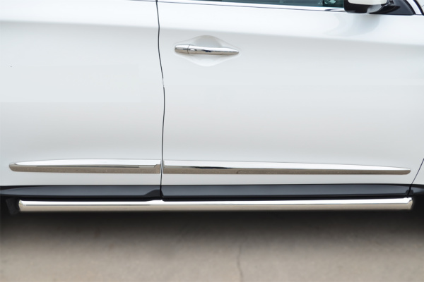 Фото Пороги труба d63 (вариант 1) INFINITI JX35-QX60 2013-2016