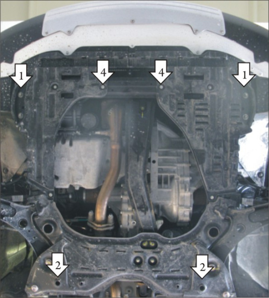 Фото Защита Motodor для картера и кпп Suzuki SX4 (2006-2013)