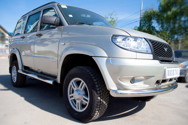 Фото Защита переднего бампера d76 (дуга) UAZ Patriot 2005-2013