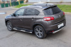 Пороги труба d76 с накладками (вариант 2) PEUGEOT 4008 2012-2017