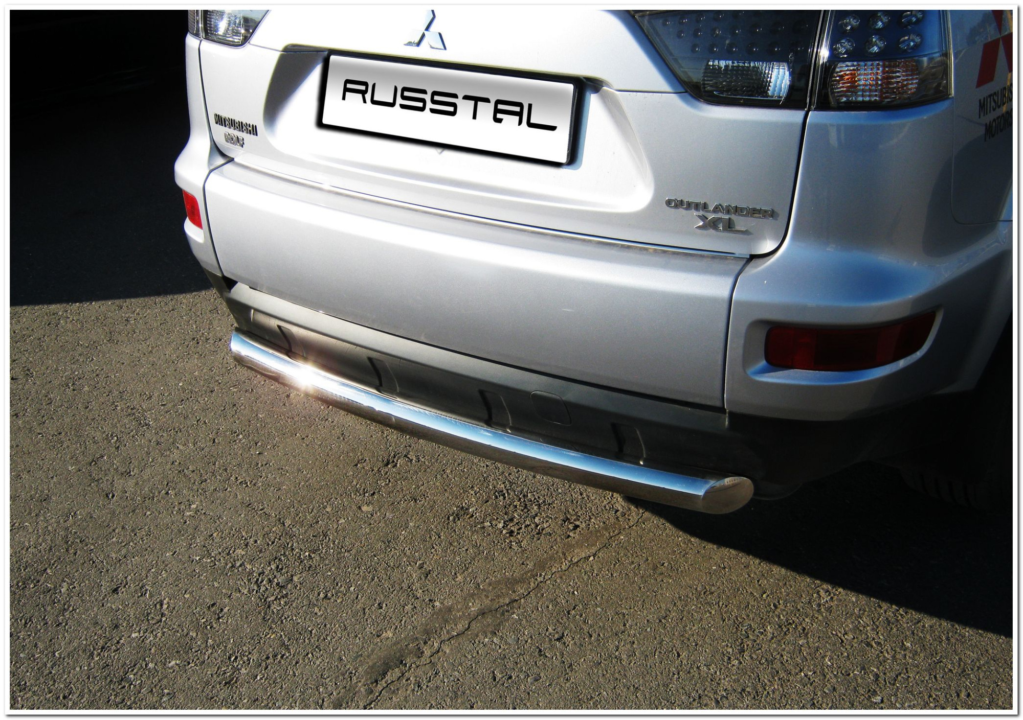 Фото Защита заднего бампера d76 MITSUBISHI Outlander 2010-2011