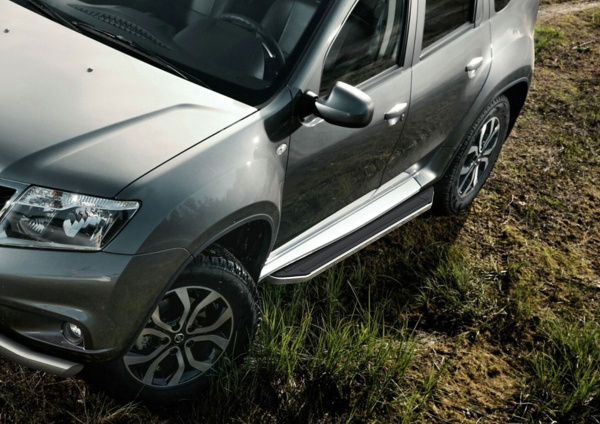 Фото Пороги алюминиевые Rival "Premium" для Nissan Terrano 2014-