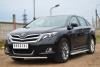 Фото Пороги труба d42 с листом (лист алюм,проф.нерж)(вариант 1) TOYOTA Venza 2013