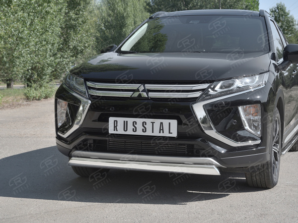 Фото Защита переднего бампера d75х42 дуга MITSUBISHI ECLIPSE CROSS 2018-