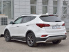 Фото Защита заднего бампера уголки d63 секция HYUNDAI SANTA FE PREMIUM 2015-2017