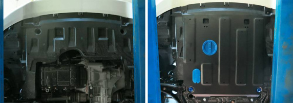 Фото Защита картера и КПП Автоброня для Haima M3 МКПП, V - 1.5 2014-