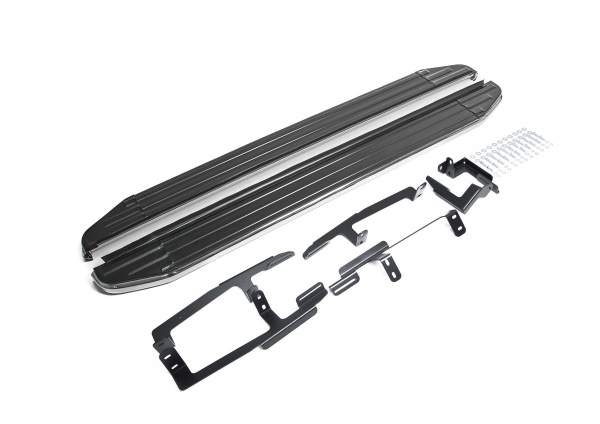 Фото Пороги алюминиевые Rival "Premium" для Honda CR-V 2017-