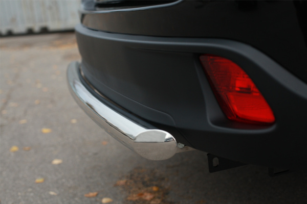 Фото Защита заднего бампера d63 (дуга) TOYOTA Highlander 2014-2016