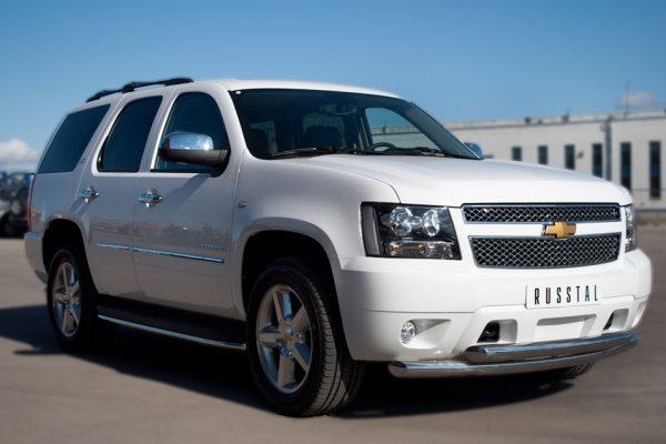 Фото Защита переднего бампера d76/76 CHEVROLET Tahoe 2012-2014