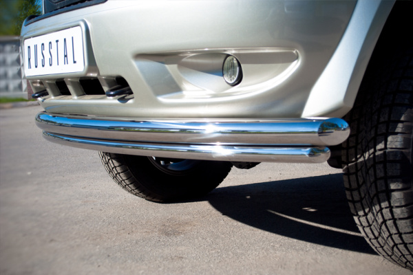 Фото Защита переднего бампера d63/42 (дуга) UAZ Patriot 2005-2013