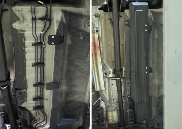 Фото Защита топливных трубок Автоброня для Renault Kaptur V - 1.6; 2.0 2016-