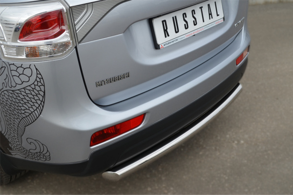 Фото Защита заднего бампера d63 (дуга) MITSUBISHI Outlander 2012-2014