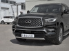 Фото Защита переднего бампера d75х42 дуга INFINITI QX80 2018-