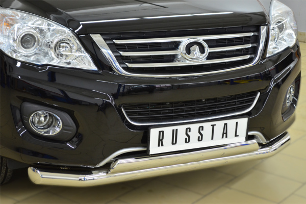 Фото Защита переднего бампера d76(секции) 75х42 (дуга) GREAT WALL Hover H6 2012-2013